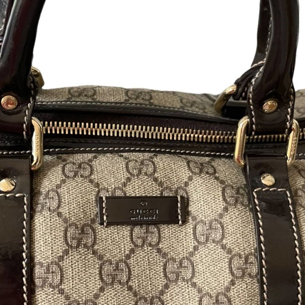 Gucci Boston Joy Bag Handbag Monogram GG Medium Supreme - Picture 9 of 12